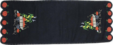 Happy Fall to All Black Table Runner TRGP0182 - The Fox Decor